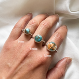 Bold Mini Oyster Turquoise Ring
