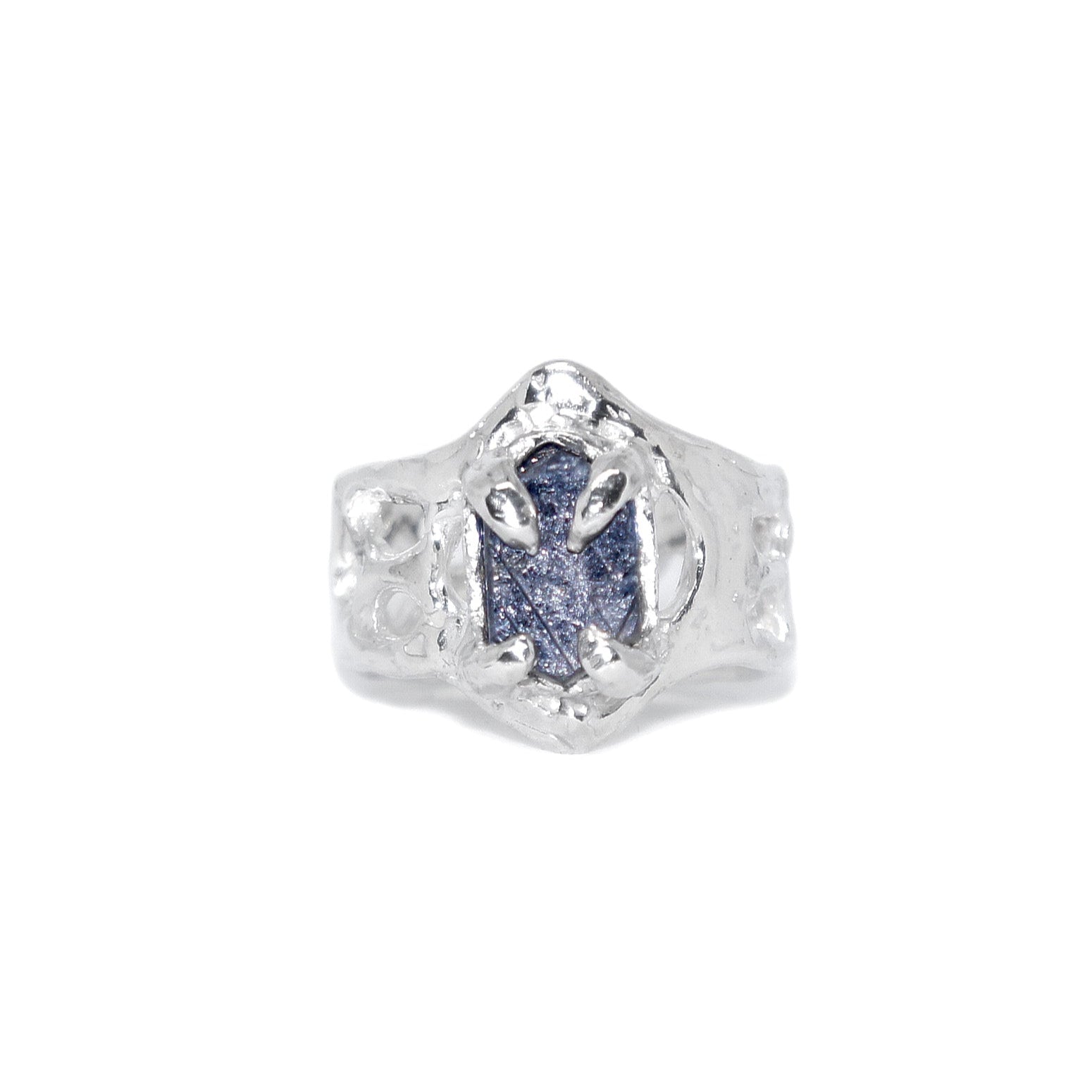 Raw Sapphire Record Keepers Sterling Silver