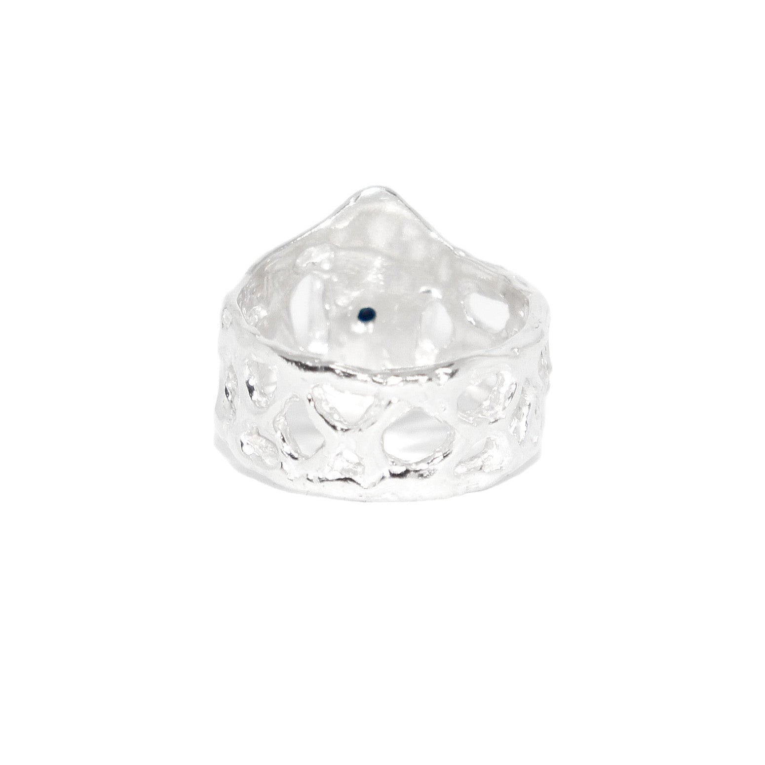 Raw Sapphire Record Keepers Sterling Silver