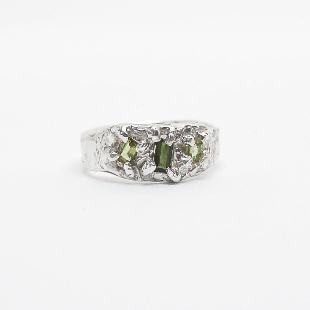 By Eileen Sage Green Tourmaline Ring