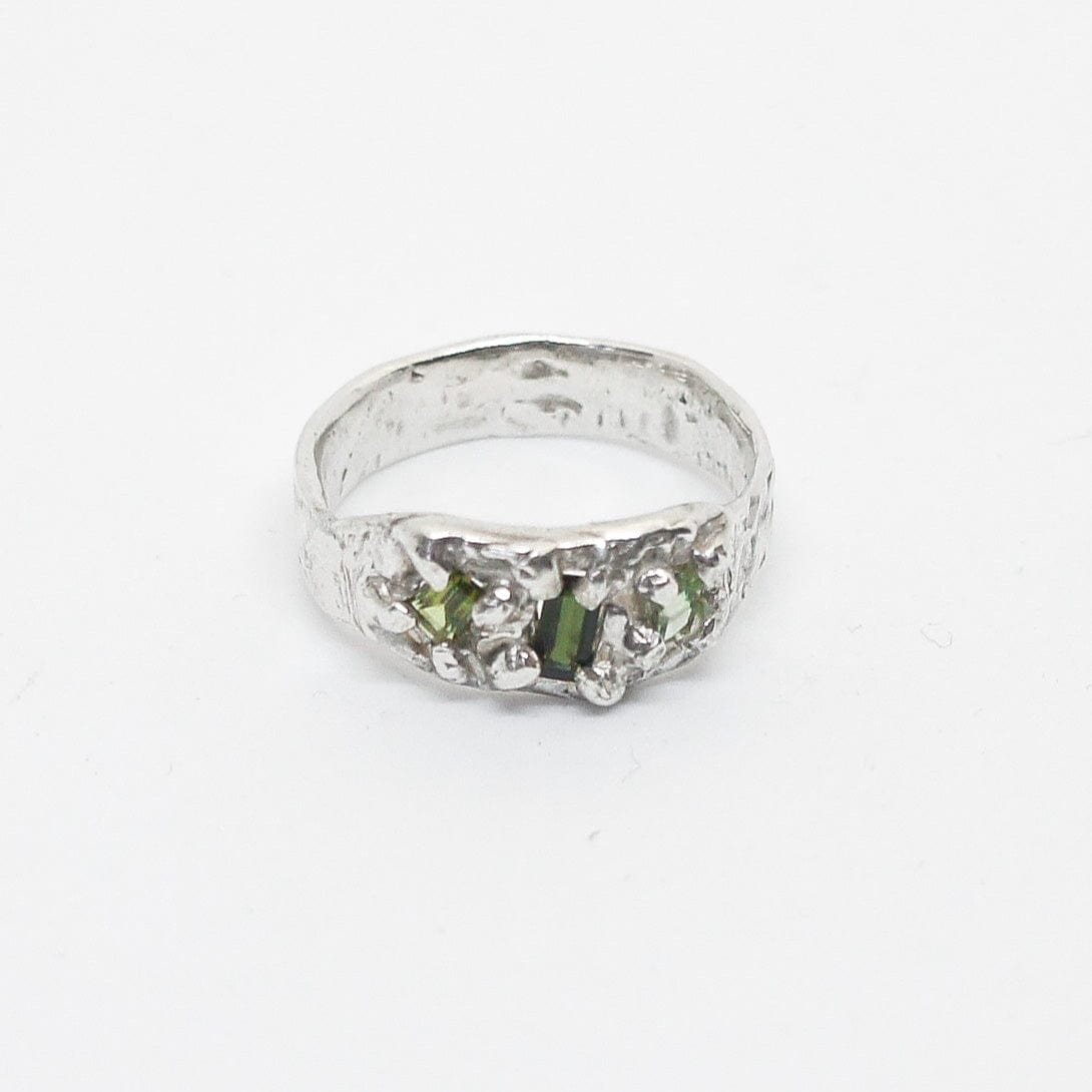 By Eileen Sage Green Tourmaline Ring