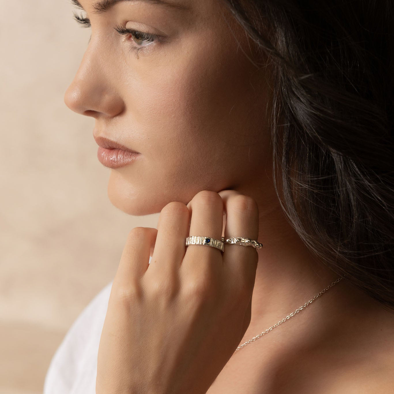 By Eileen Aqua Ring Sapphire