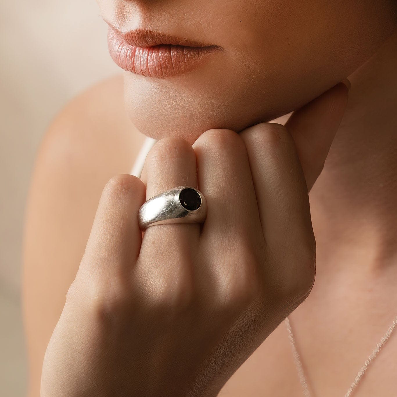 By Eileen Dusk Ring Smoky Quartz