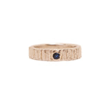 Aqua Solid Gold Sapphire Ring