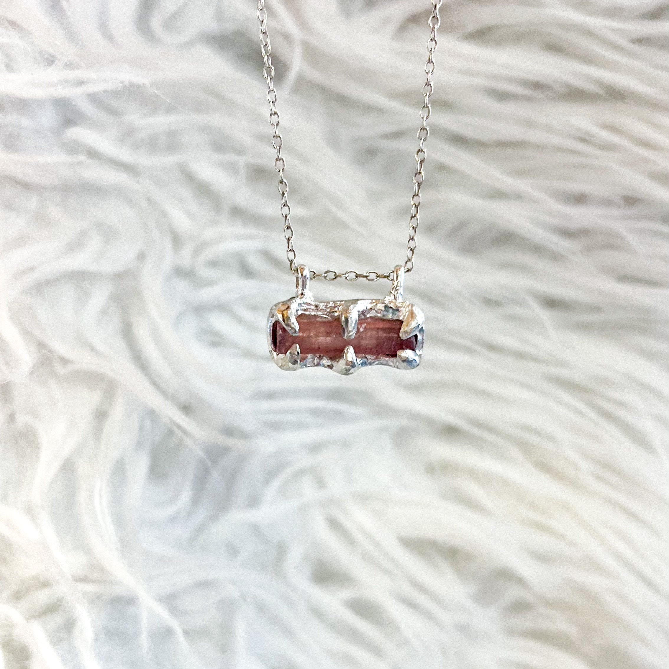 Pink Tourmaline Sterling Silver