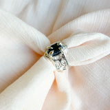 Raw Sapphire Record Keepers Sterling Silver