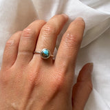 Bold Mini Oyster Turquoise Ring