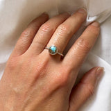 Bold Mini Oyster Turquoise Ring
