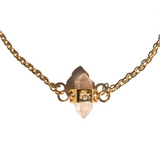 Purity Rose Quartz & White Topaz Necklace