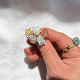 Raw Pink Tourmaline Ring