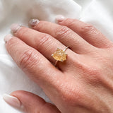 Raw Citrine Ring