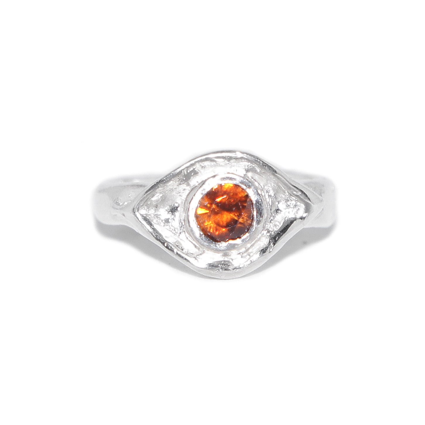 By Eileen Orange Topaz Sterling Silver ring