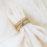 Wedding Ring Solid Gold Finger print