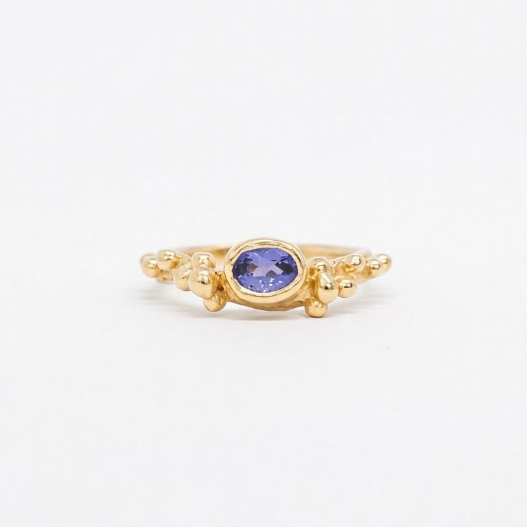 Solid Gold Tanzanite Ring