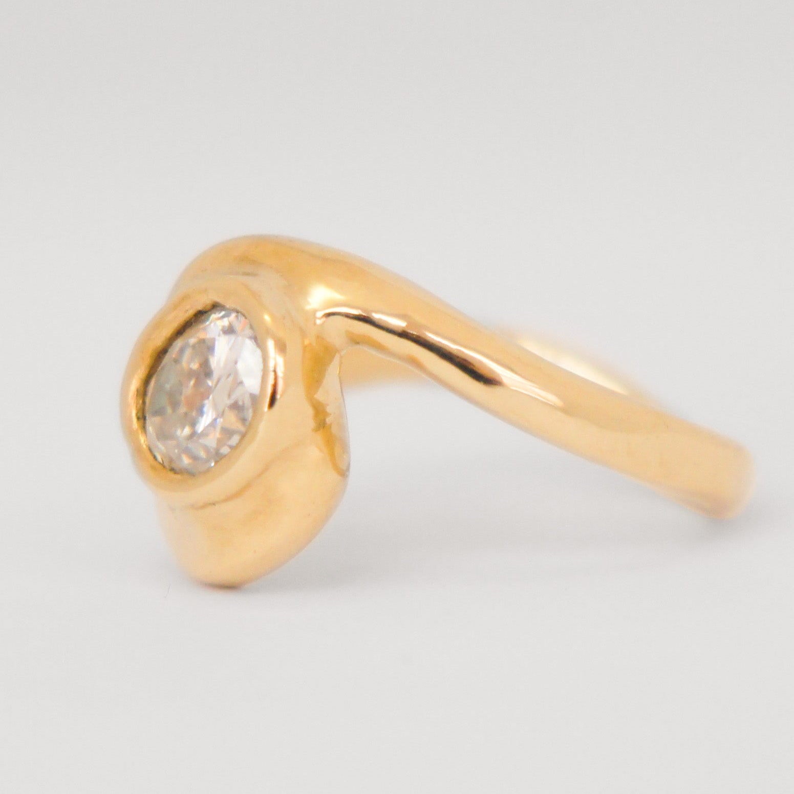 By Eileen Solid Gold Engagement Ring