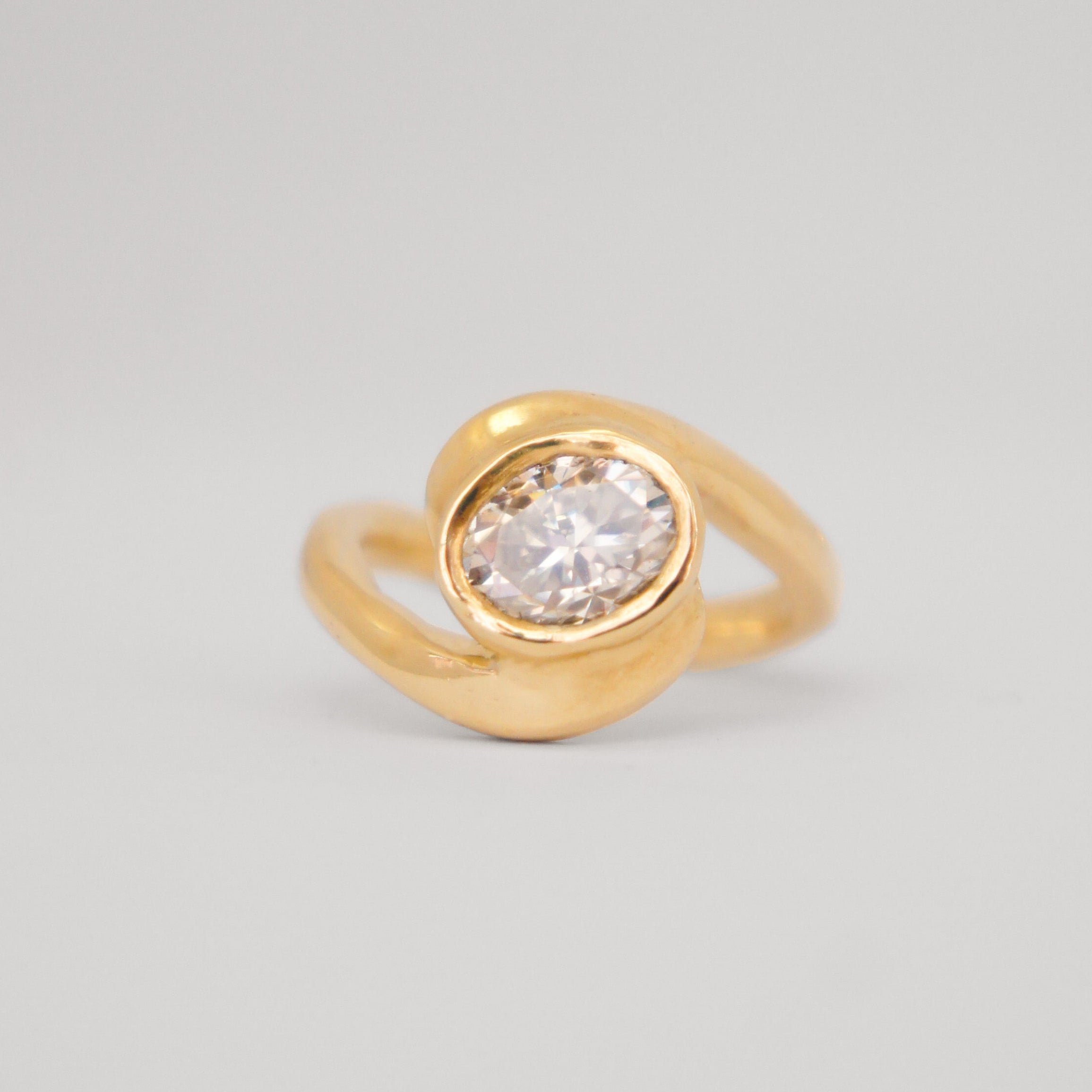 By Eileen Solid Gold Engagement Ring