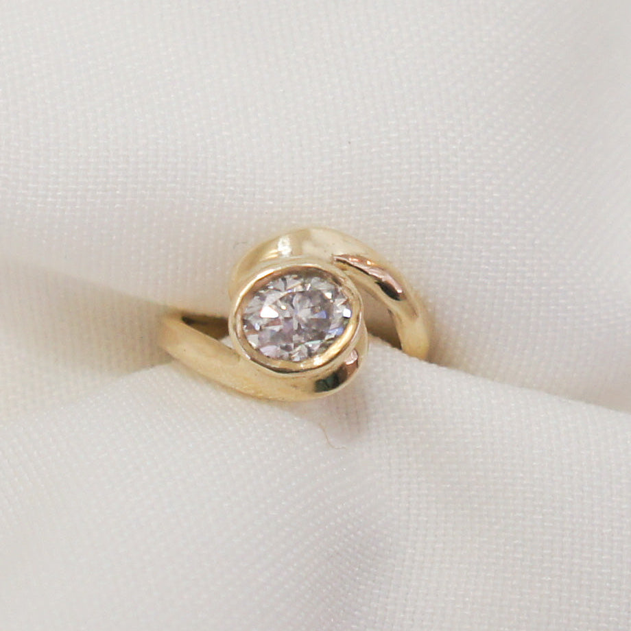 By Eileen Solid Gold Engagement Ring