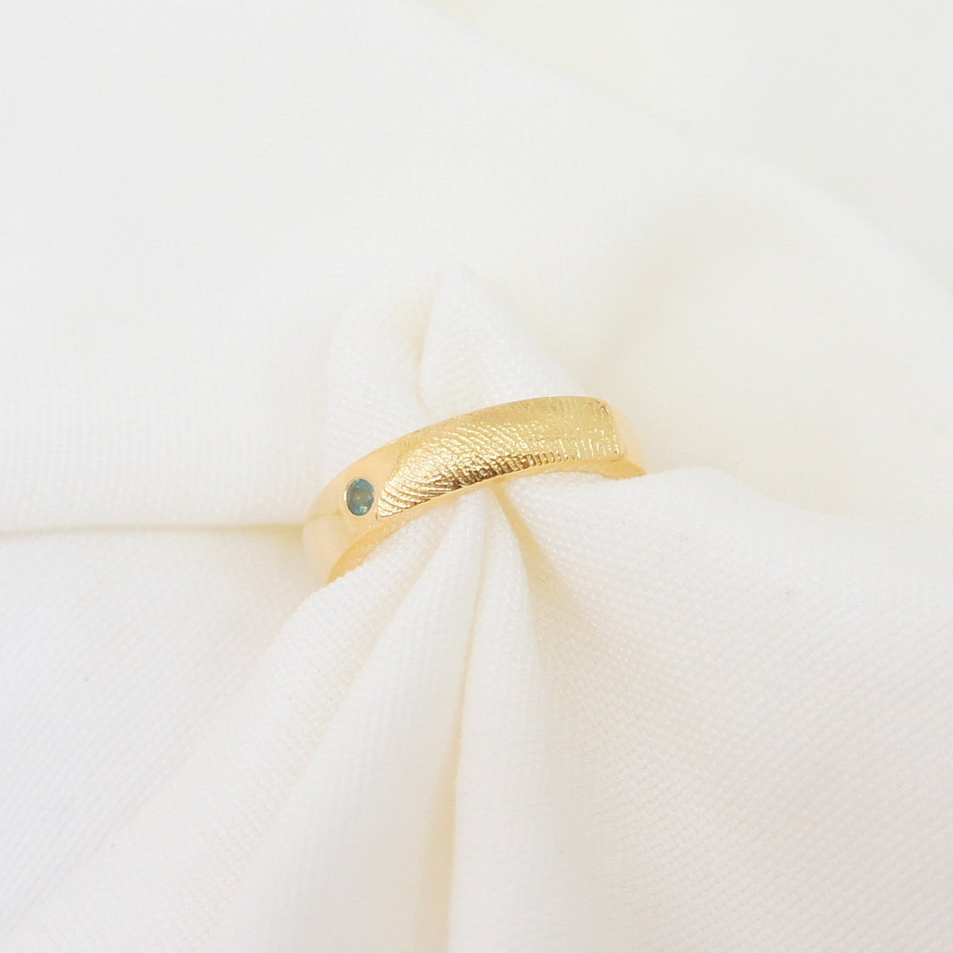 18ct Solid Gold Fingerprint Wedding Ring