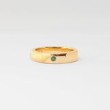 Solid Gold Alexandrite Impression Ring