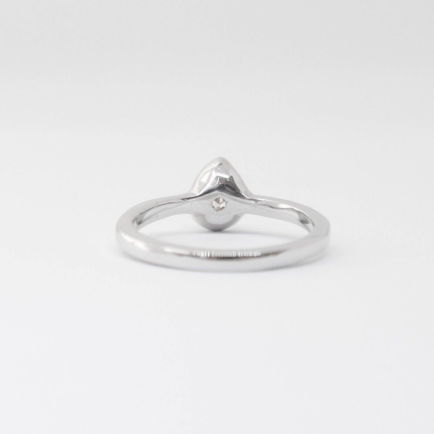 White Gold Pear-Cut Moissanite Ring