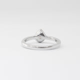 White Gold Pear-Cut Moissanite Ring