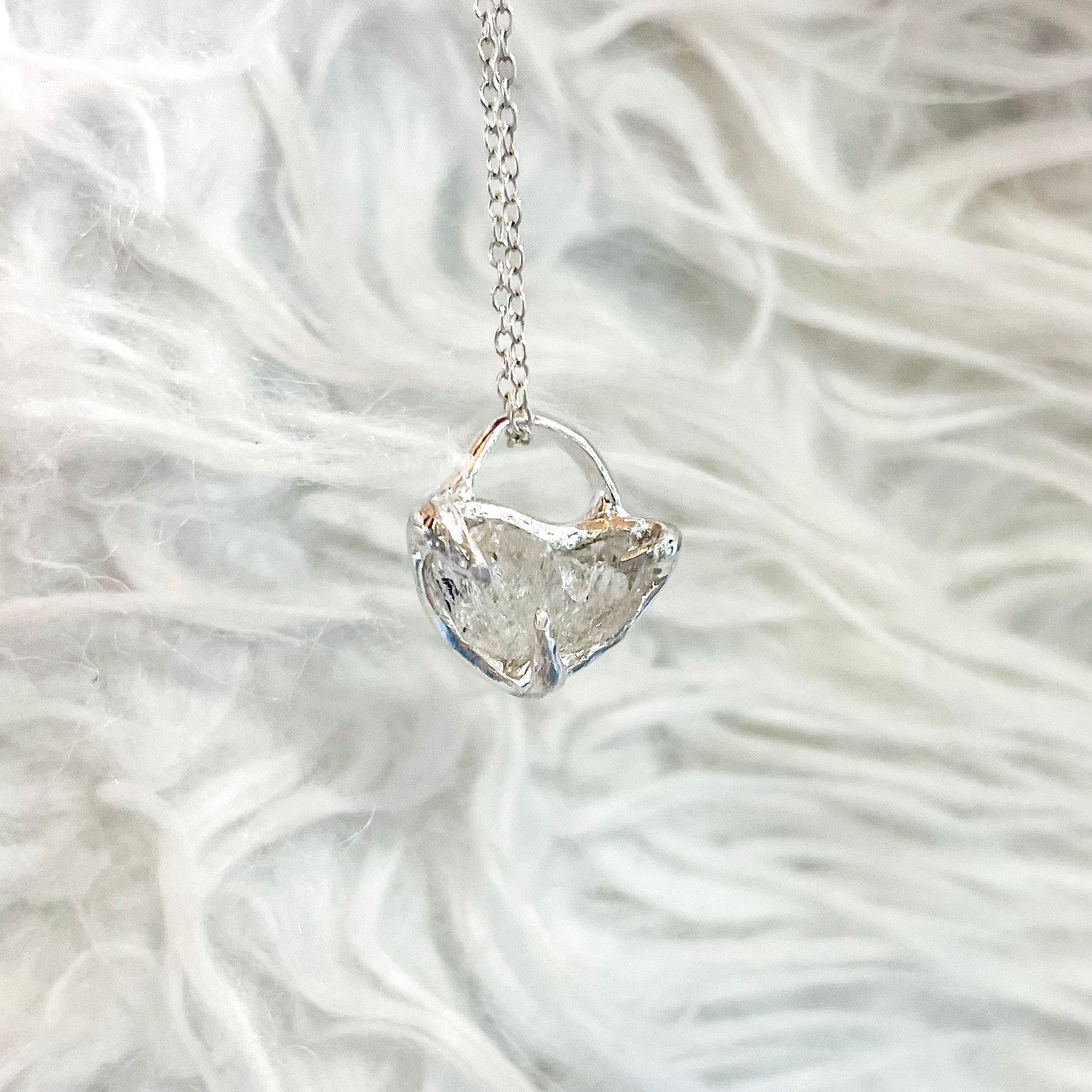 Window Quartz Pendant Sterling Silver