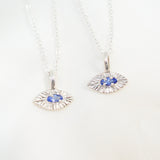 Evil Eye Tanzanite Necklace