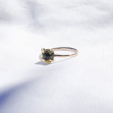 Dark Green Tourmaline Ring