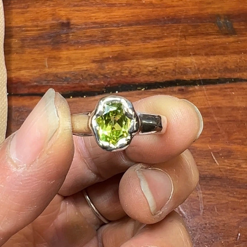 Estelle Organic Peridot Ring