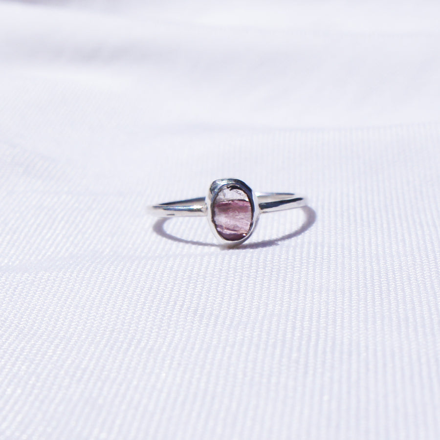 Pink Tourmaline Ring - Size O