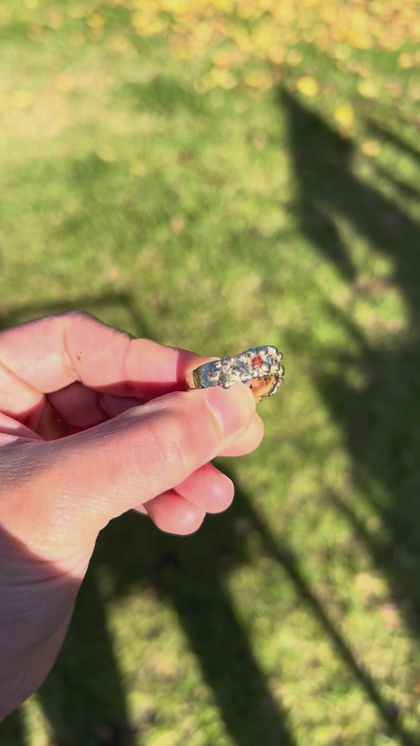 Multi Sapphire gold ring