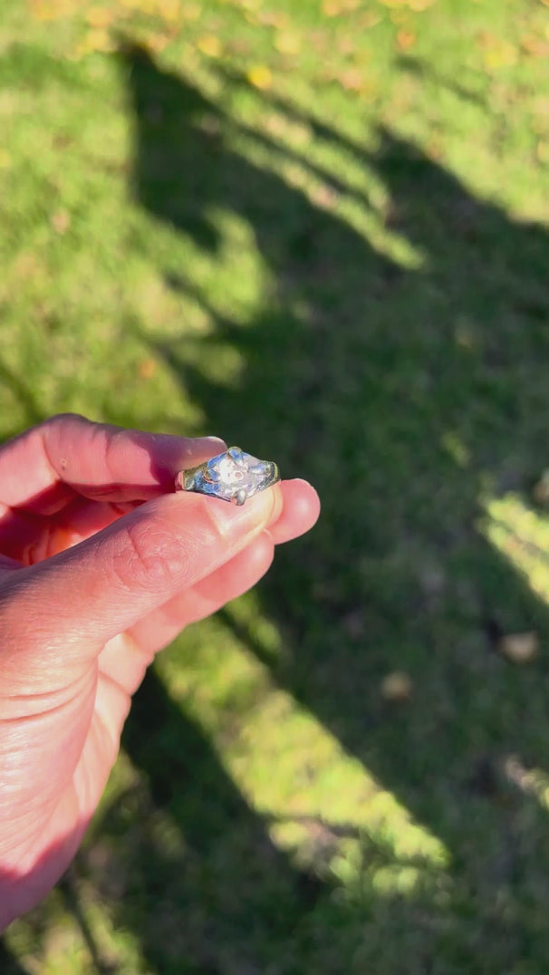 Sterling Silver Herkimer Diamond Handmade Ring