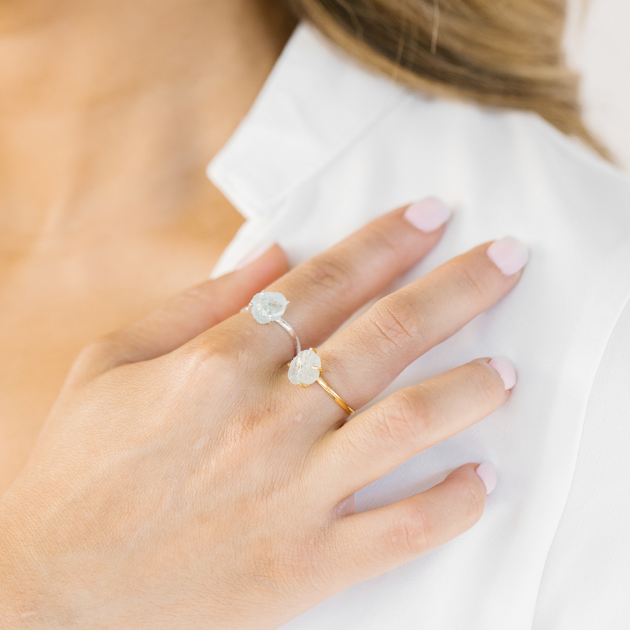 Cheap aquamarine deals rings