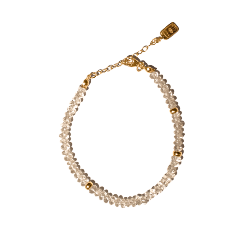 Light Bracelet- Rose Quartz- 14K Gold Filled Necklace- By Eileen