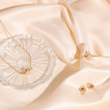 Purity Rose Quartz & White Topaz Necklace