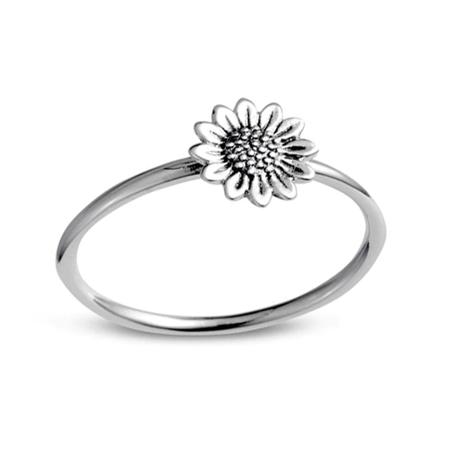 Sunflower Ring- Sterling Silver